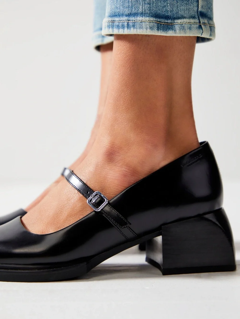 Vagabond Vivian Maryjane Heels Black Leather size 37